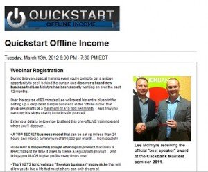 Free Webinar: Quickstart Offline Income