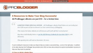 ProBlogger - $10dollar ebooks